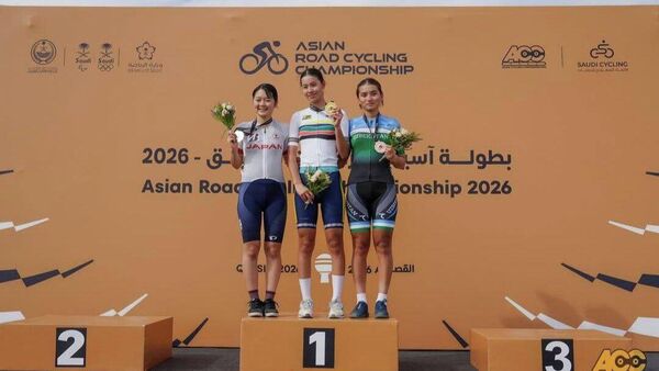 Узбекистнцы завоевали медали на проходящем в Саудовской Аравии ЧА по велошоссе. - Sputnik Узбекистан