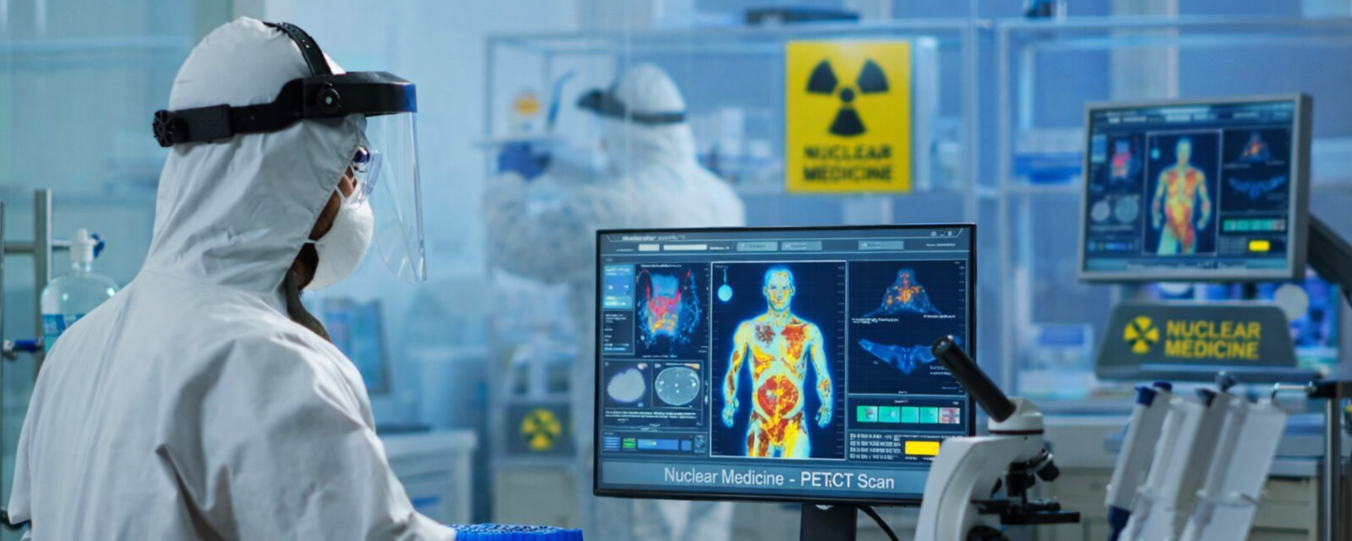 Ученый в лаборатории ядерной медицины - Sputnik Узбекистан, 1920, 11.02.2026