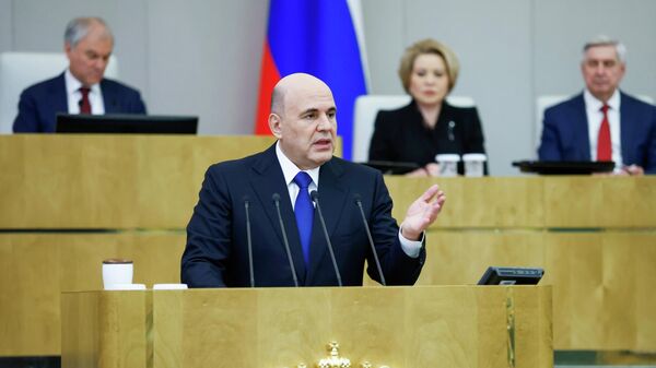 Отчет председателя правительства Михаила Мишустина в Госдуме РФ - Sputnik Ўзбекистон