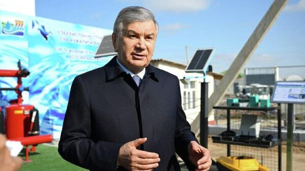 Шавкат Мирзиёев в ходе поездки в Сурхандарью посетил Школу приусадебного хозяйства - Sputnik Узбекистан