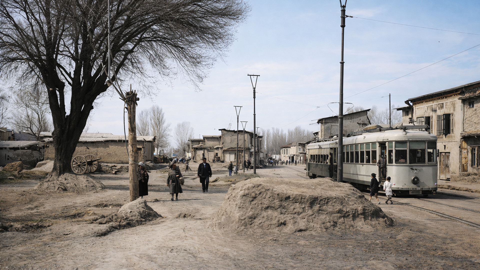 Тошкент, 1926 йил: Анҳор устидан ўтувчи Ўрда кўприги томон трамвай йўллари Тошкент, 1926 йил: Анҳор устидан ўтувчи Ўрда кўприги томон трамвай йўллари - Sputnik Ўзбекистон, 1920, 16.04.2026