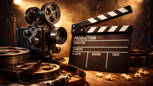 Символику кино (камера, хлопушка, съёмки) - Sputnik Узбекистан