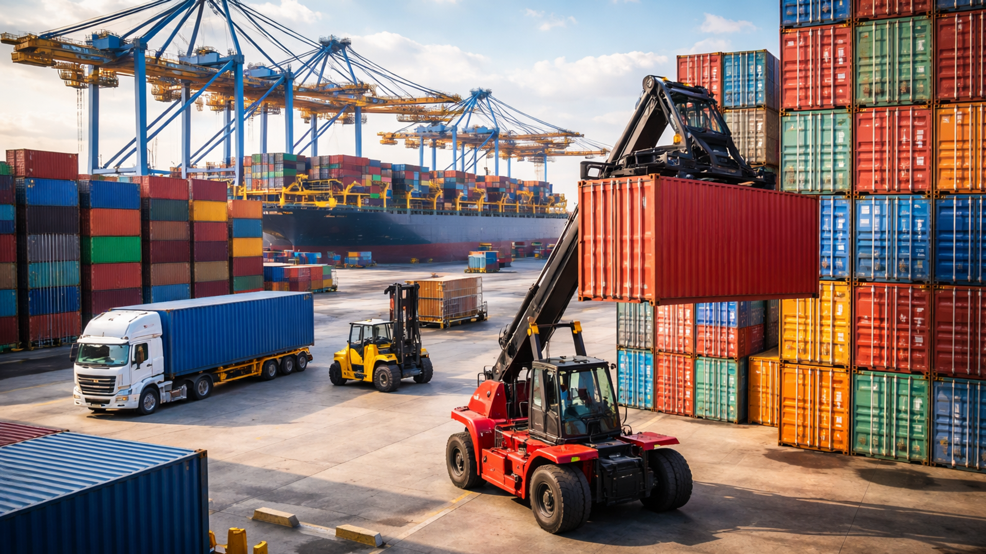 Контейнеры, логистика, грузовые терминалы - Sputnik Узбекистан, 1920, 03.03.2026