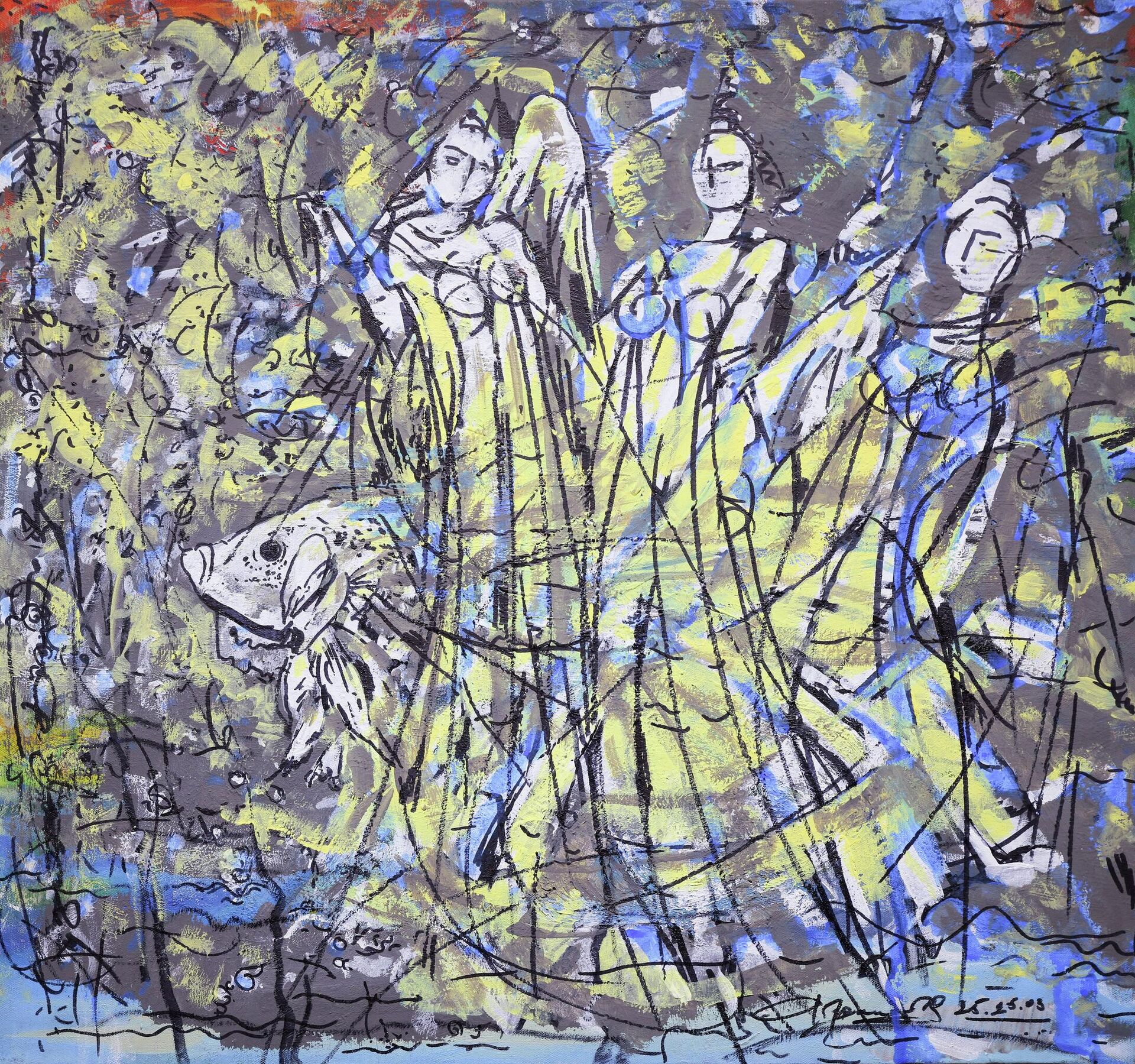 Рассом Aзамат Хатамовнинг “Муза” кўргазмаси - Sputnik Ўзбекистон, 1920, 10.03.2026