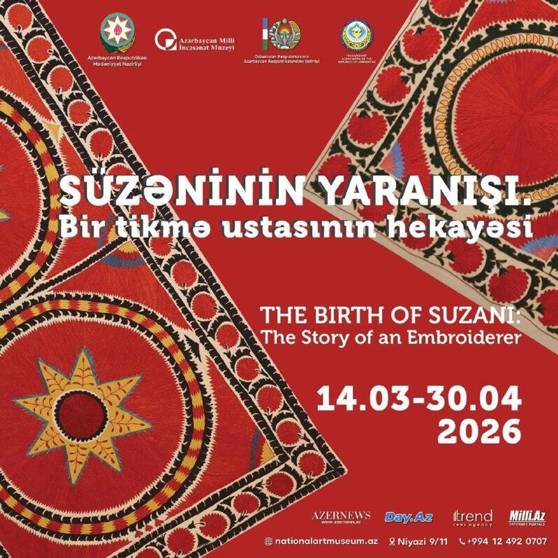 Выставка, посвященная традициям Ташкентской школы вышивки, пройдет в Азербайджане - Sputnik Узбекистан, 1920, 10.03.2026