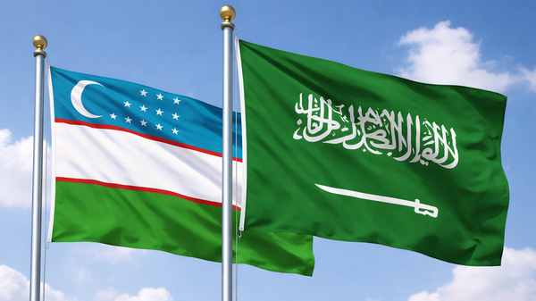 Флаги Узбекистана и Саудовской Аравии - Sputnik Узбекистан