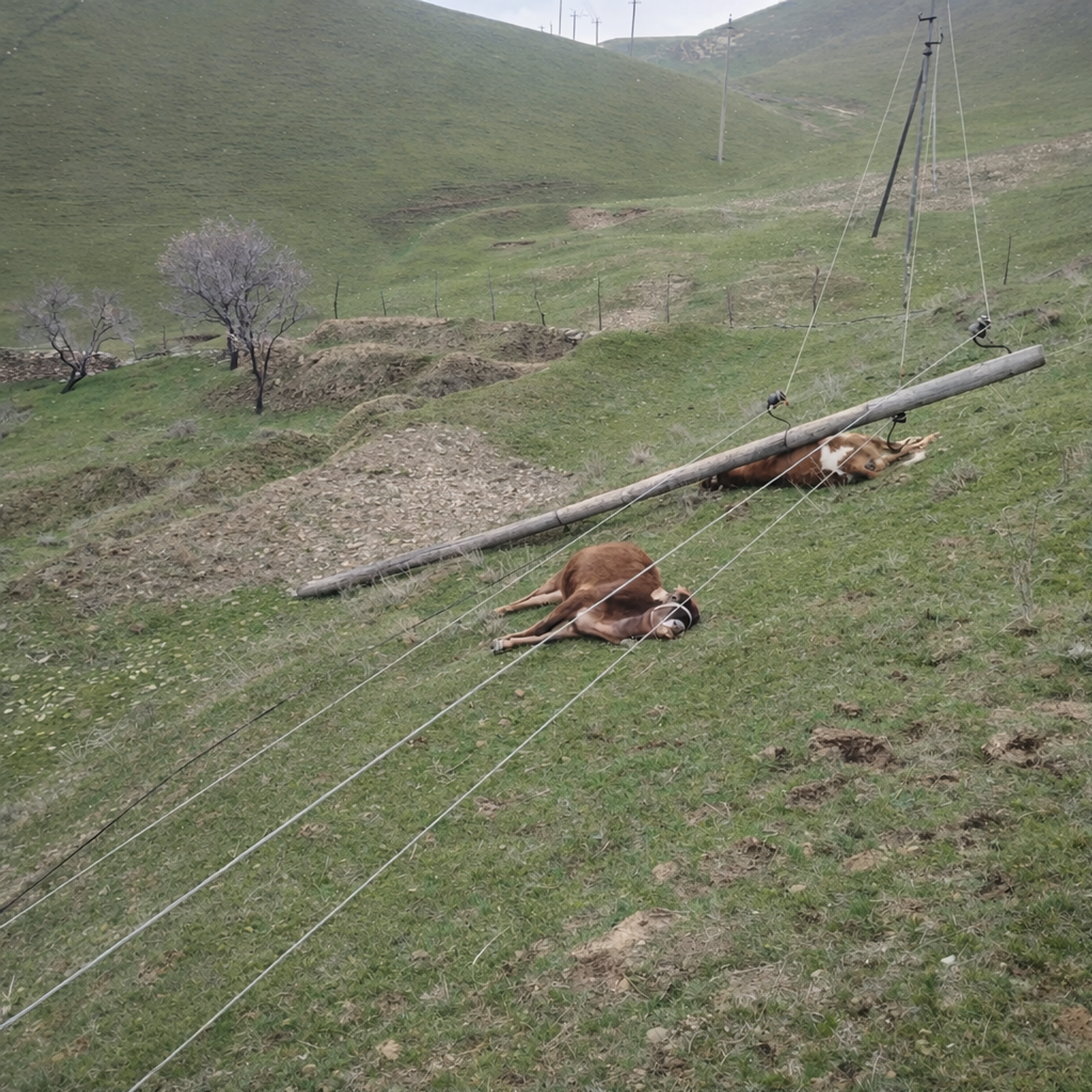 Simog‘ochlar qulashi natijasida qoramollarni tok urdi, hayvonlar nobud bo‘ldi. - Sputnik O‘zbekiston, 1920, 30.03.2026