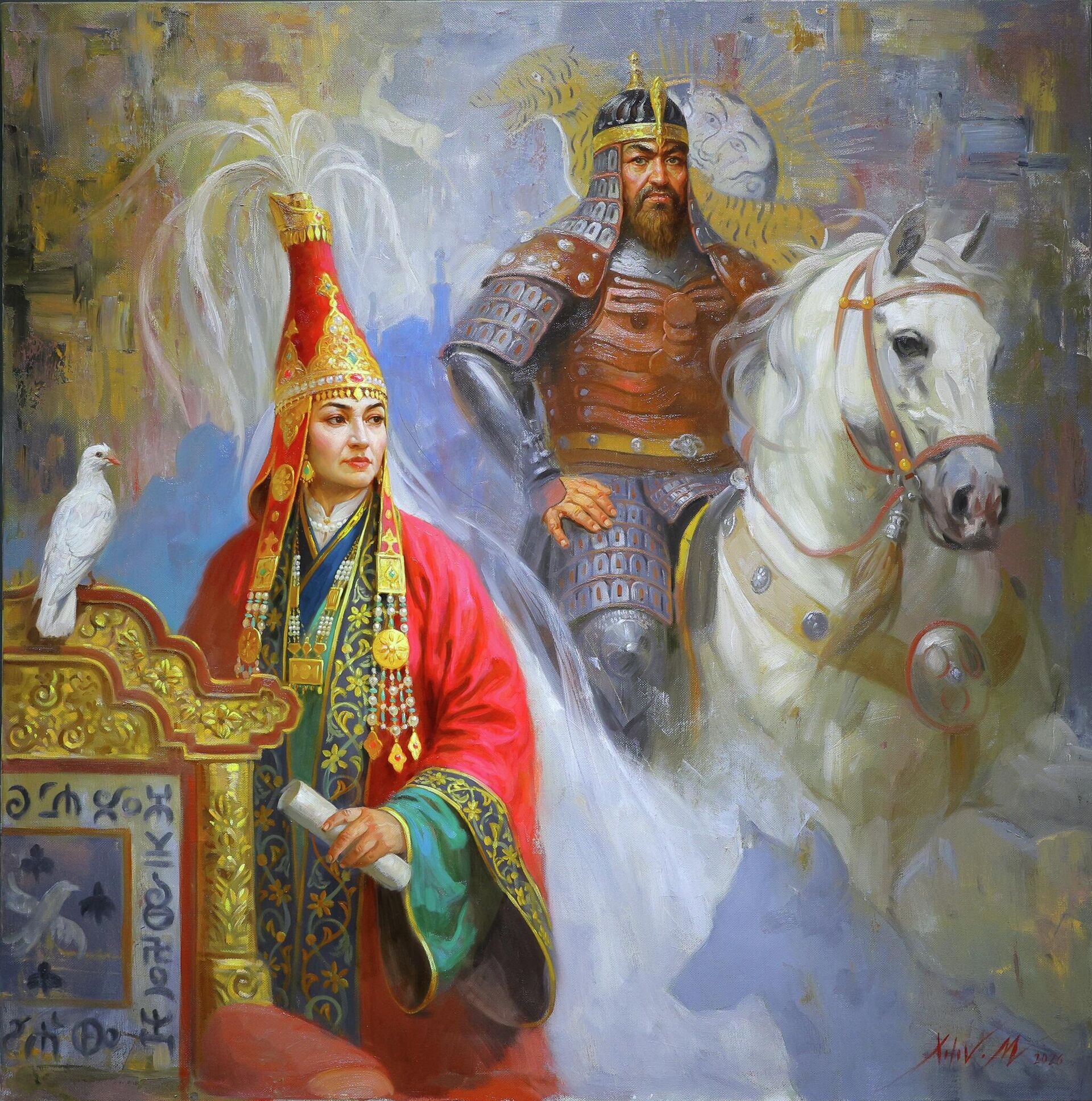 Масъуд Холовнинг Алп Турон изидан кўргазмаси - Sputnik Ўзбекистон, 1920, 02.04.2026