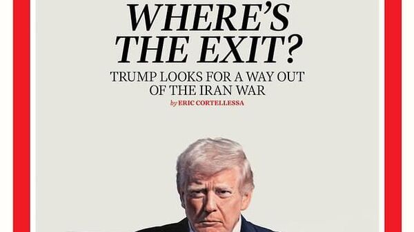 Где выход?: Time показал новую обложку с Трампом и картой Ирана - Sputnik Узбекистан