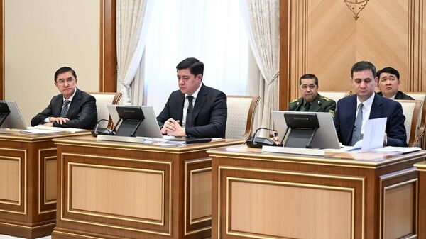 Президент Шавкат Мирзиёев ознакомился с презентацией предложений, направленных на развитие электронной коммерции и налаживание деятельности бондовых складов. - Sputnik Ўзбекистон