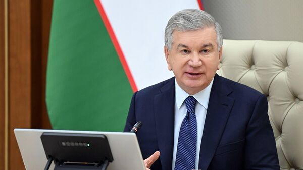 Шавкат Мирзиёев ознакомился с презентацией о ходе работ и новых проектах в сфере культуры и туризма. - Sputnik Ўзбекистон