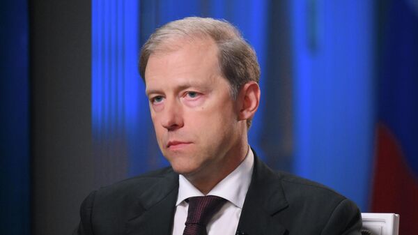 Интервью первого зампреда правительства РФ Д. Мантурова гендиректору медиагруппы Россия сегодня Д. Киселеву - Sputnik Ўзбекистон