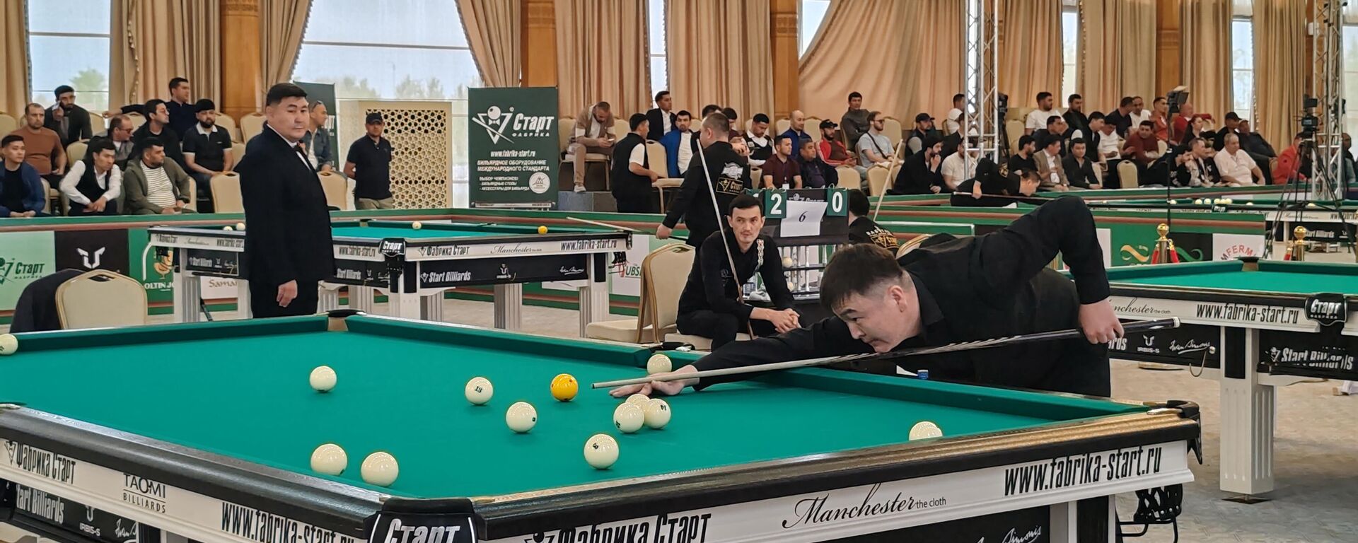 V Samarkande proxodit chempionat mira po bilyardu - Sputnik O‘zbekiston, 1920, 23.04.2026