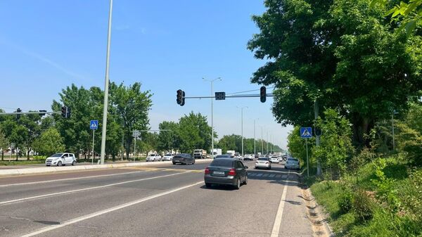 Na prospekte Bunyodkor v Tashkente poyavilis reguliruyemie peshexodnie perexodi radom s ulitsey Sugalli ota i rinkom Ippodrom - Sputnik O‘zbekiston