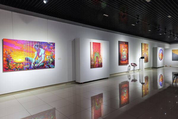 Umar Rajabovning “Yopiq eshik” nomli shaxsiy ko‘rgazmasi - Sputnik O‘zbekiston