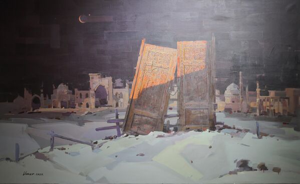 Umar Rajabovning “Yopiq eshik” nomli shaxsiy ko‘rgazmasi   - Sputnik O‘zbekiston