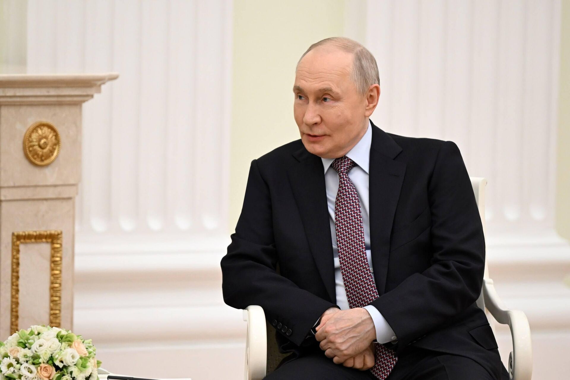 Встреча Шавката Мирзиёева и Владимира Путина в Кремле. - Sputnik Узбекистан, 1920, 09.05.2026