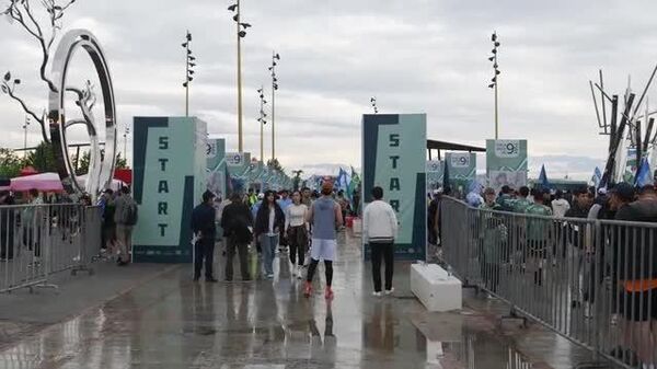 Забег Men G'olib Run прошел сегодня в парке Новый Узбекистан - Sputnik Узбекистан