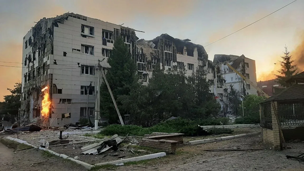VSU atakovali uchebniy korpus i obshejitie Starobelskogo professionalnogo kolledja peduniversiteta v LNR.  - Sputnik O‘zbekiston