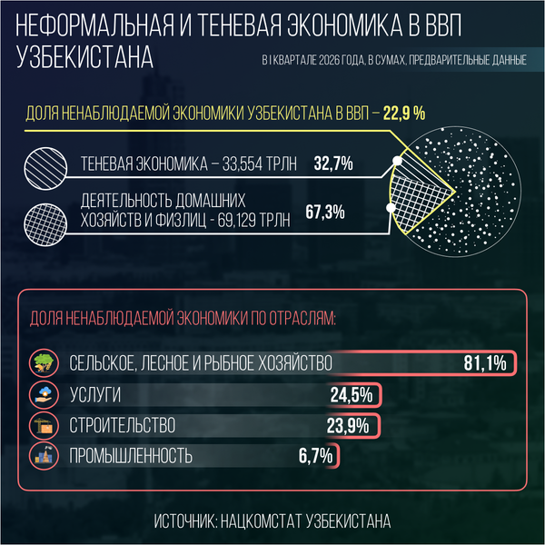Неформальная теневая экономика в ВВП Узбекистана - Sputnik Узбекистан