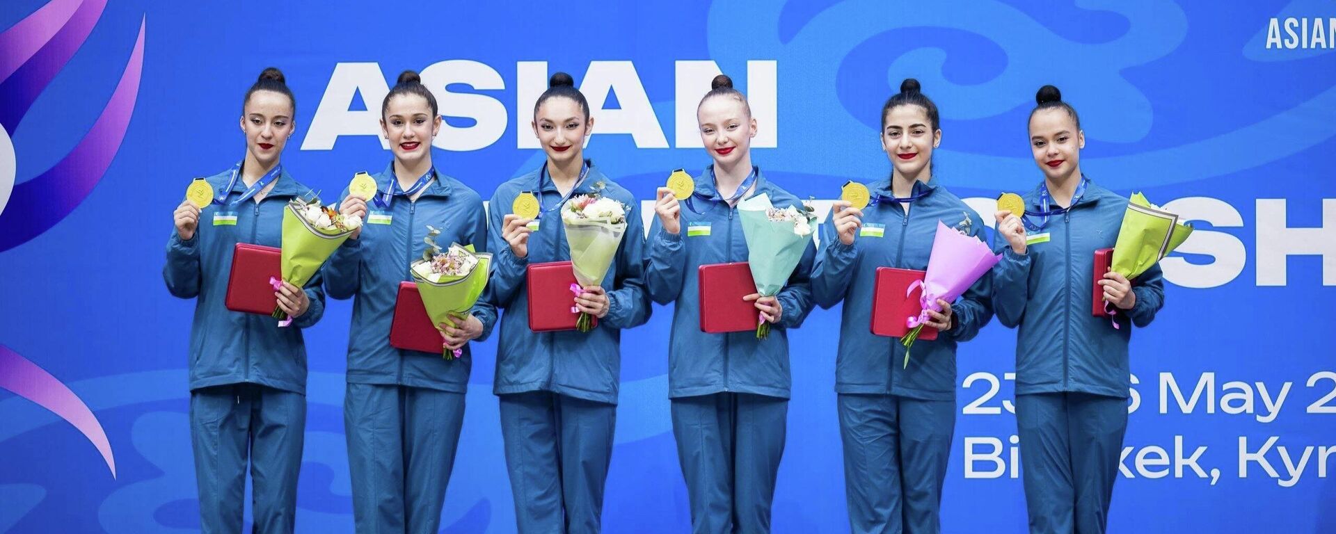 Чемпионат Азии по художественной гимнастике в Кыргызстане. Чемпионат Азии по художественной гимнастике в Кыргызстане. - Sputnik Узбекистан, 1920, 26.05.2026