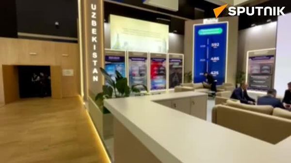 Стенд Узбекистана на ПМЭФ - в объективе корреспондента @SputnikUzbekistan - Sputnik Узбекистан