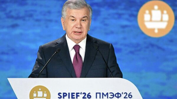 Шавкат Мирзиёев пригласил участников ПМЭФ на Ташкентский международный инвестиционный форум - Sputnik Узбекистан