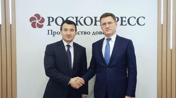 Встреча заместителя председателя правительства России Александра Новака с вице-премьером Узбекистана Жамшидом Ходжаевым. - Sputnik Ўзбекистон