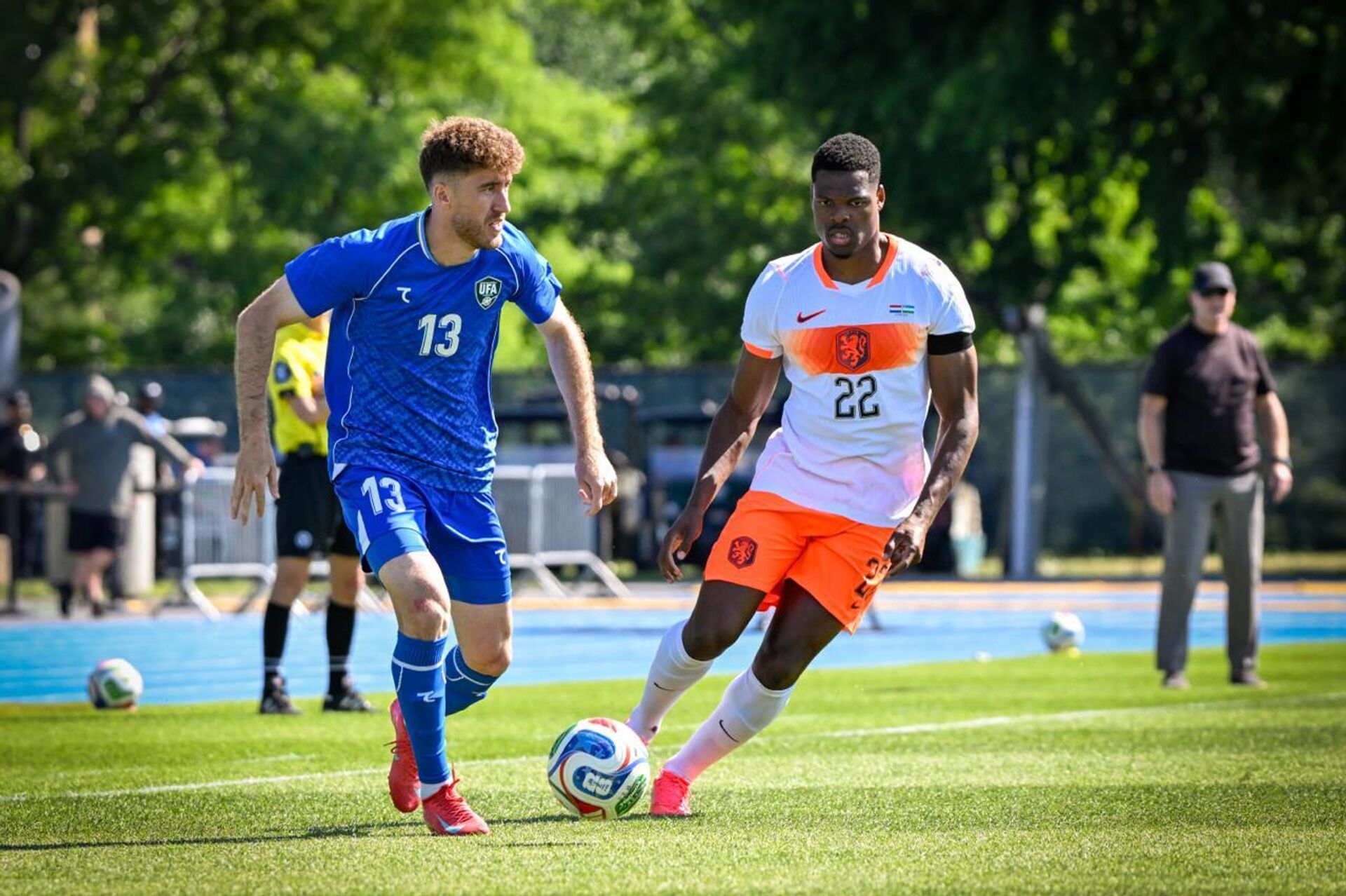 Futbolisti sbornoy Uzbekistana v tovarisheskom matche protiv sbornoy Niderlandov Futbolisti sbornoy Uzbekistana v tovarisheskom matche protiv sbornoy Niderlandov - Sputnik O‘zbekiston, 1920, 09.06.2026