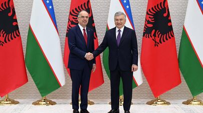 Переговоры президента Узбекистана Шавката Мирзиёева и президента Албании Байрама Бегая