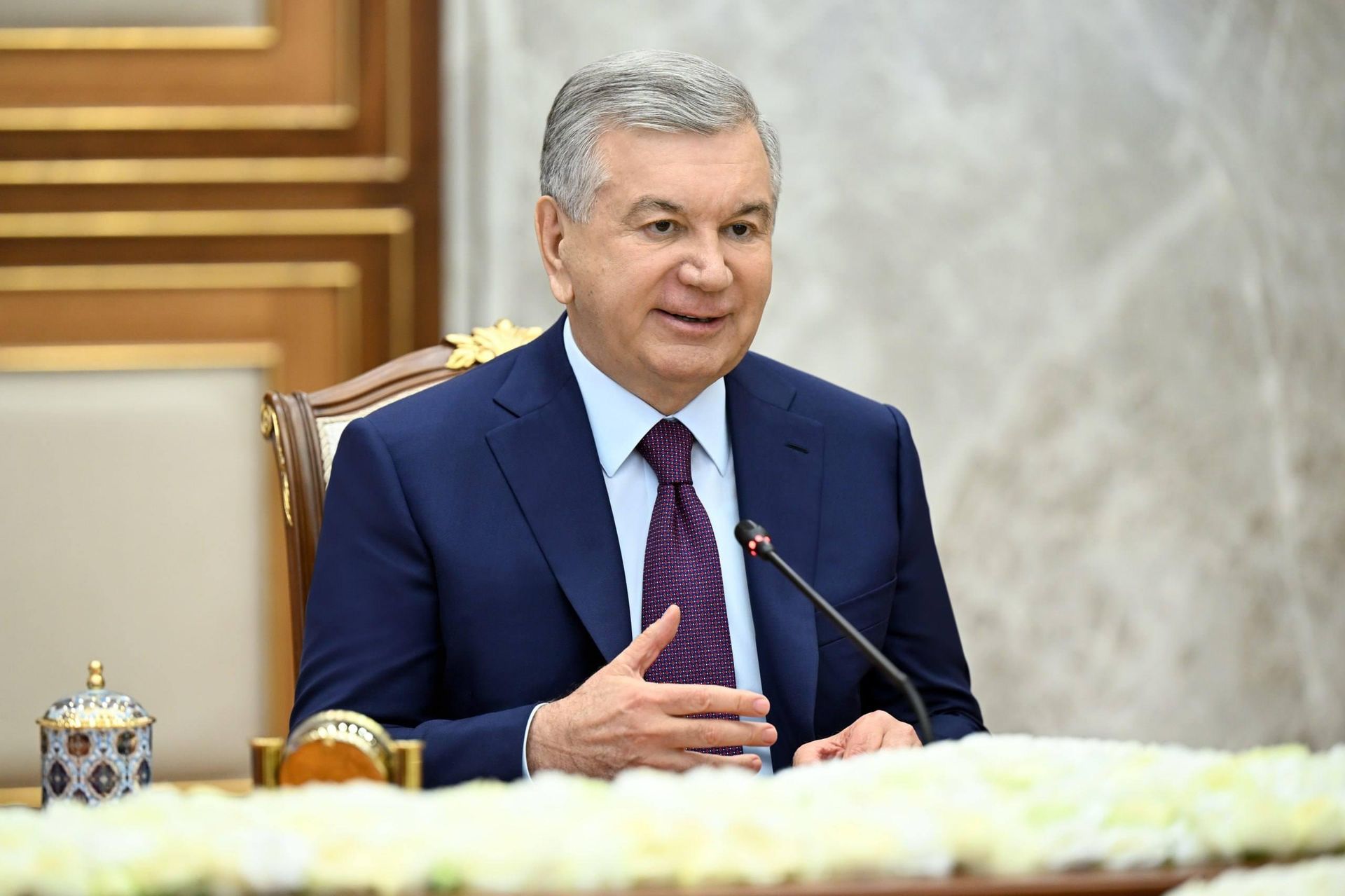 Шавкат Мирзиёев принял Торгового представителя Соединенных Штатов Америки Джеймисона Грира - Sputnik Узбекистан, 1920, 26.06.2026