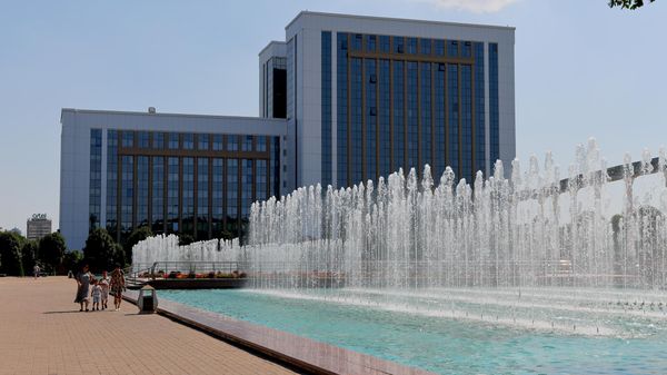Лето у городского фонтана - Sputnik Ўзбекистон