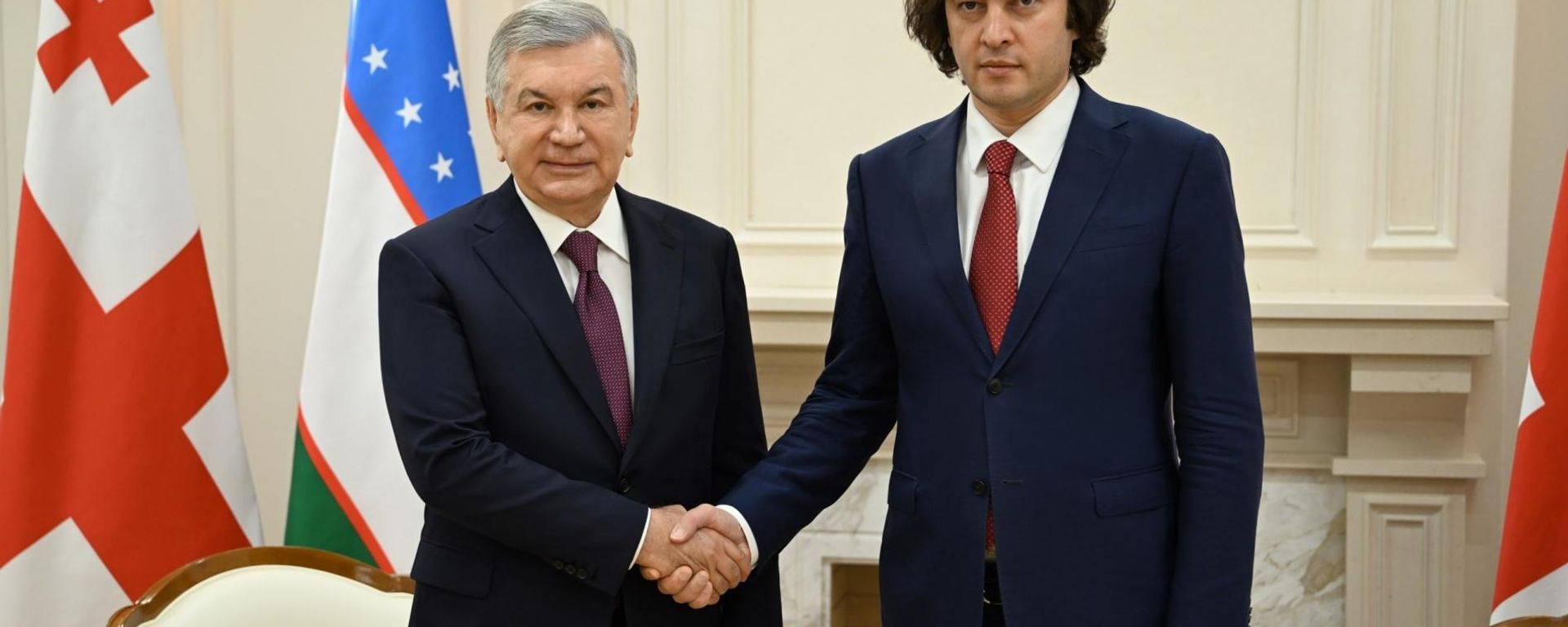 Shavkat Mirziyoyev i Irakliy Kobaxidze proveli peregovori Shavkat Mirziyoyev i Irakliy Kobaxidze proveli peregovori - Sputnik O‘zbekiston, 1920, 03.07.2026