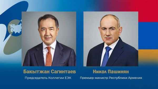 Председатель коллегии ЕЭК Бакытжан Сагинтаев поздравил Никола Пашиняна с переназначением на должность премьер-министра Армении - Sputnik Узбекистан