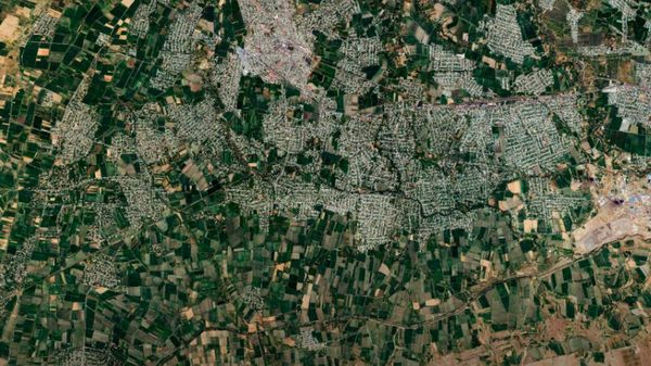 Гиперспектральный спутник Samarkand-2028 передал на Землю первый космический снимок Самарканда - Sputnik Узбекистан