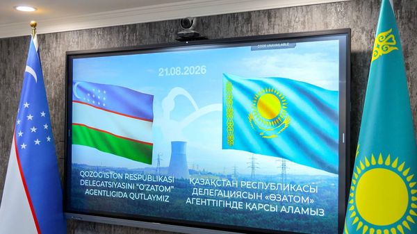 В Агентстве Узатом состоялись переговоры с вице-министром экологии и природных ресурсов Казахстана Мансуром Ошурбаевым. - Sputnik Ўзбекистон