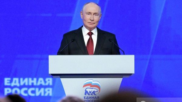  Владимир Путин выступил на II съезде Единой России: - Sputnik Узбекистан