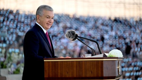 В Новом Ташкенте состоялась торжественная церемония по случаю 35-летия государственной независимости Республики Узбекистан. - Sputnik Узбекистан