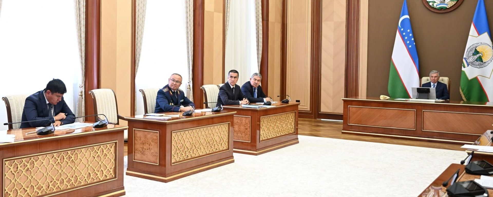 Prezident Shavkat Mirziyoyev oznakomilsya s prezentatsiyey o xode rabot po stroitelstvu AES - Sputnik O‘zbekiston, 1920, 02.09.2026