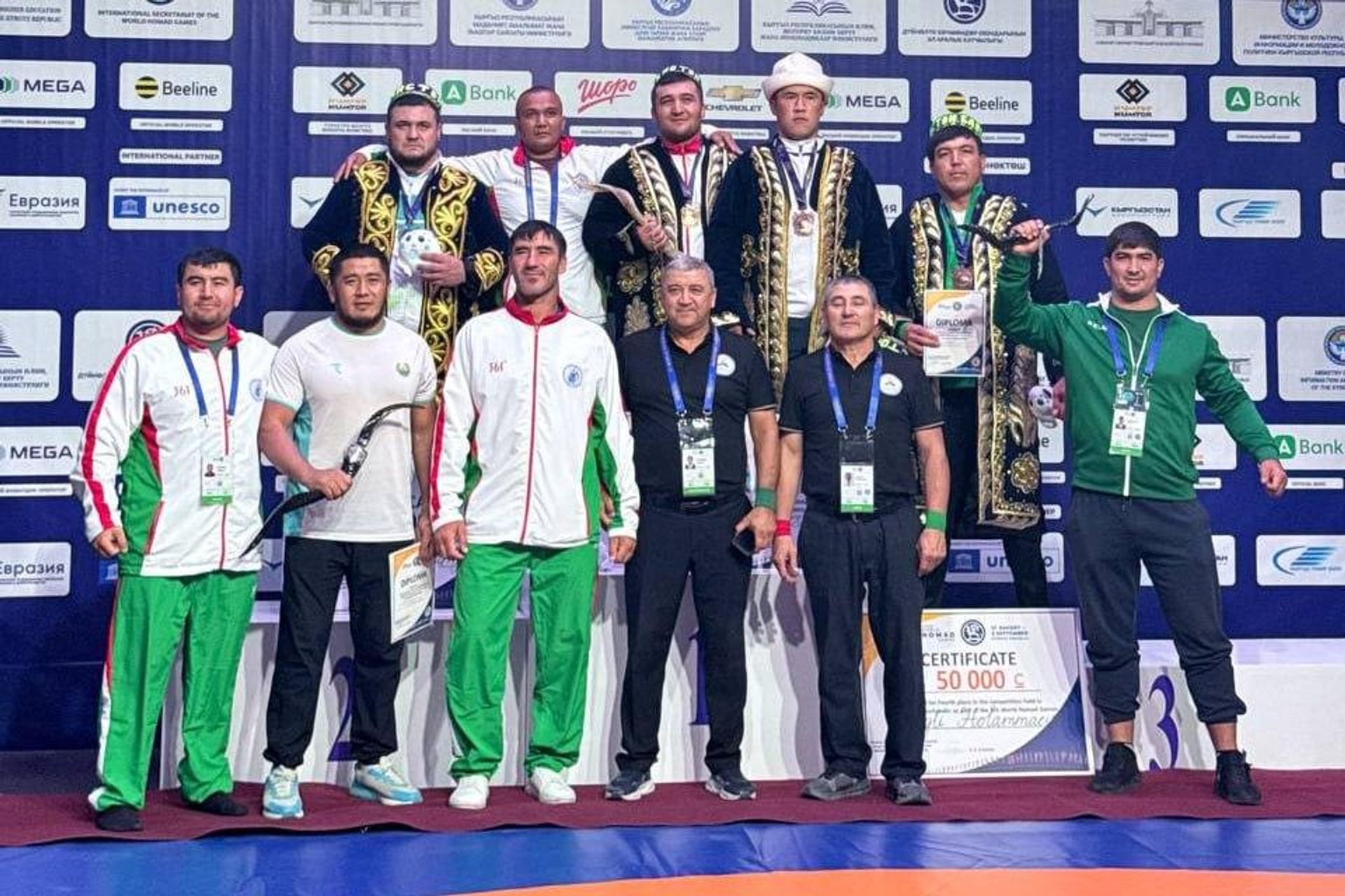 Спортсмены Узбекистана завоевали семь медалей на VI Всемирных играх кочевников. - Sputnik Узбекистан, 1920, 05.09.2026