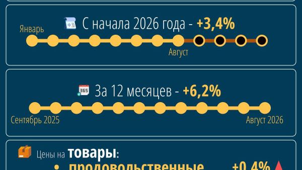 В августе 2026 года в Узбекистане зафиксировали инфляцию в 0,2% - Sputnik Узбекистан