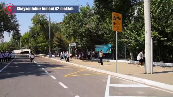 У школ Ташкента начали создавать зоны для безопасной высадки и посадки учеников - Sputnik Узбекистан