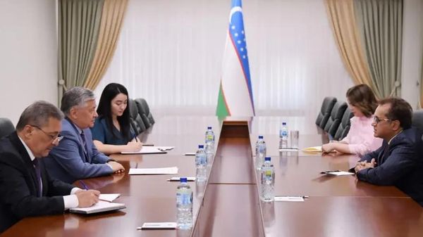 Первый заместитель министра иностранных дел Узбекистана Бахромжон Аълоев провел встречу с послом Пакистана Мухаммадом Мудассиром Типу - Sputnik Узбекистан