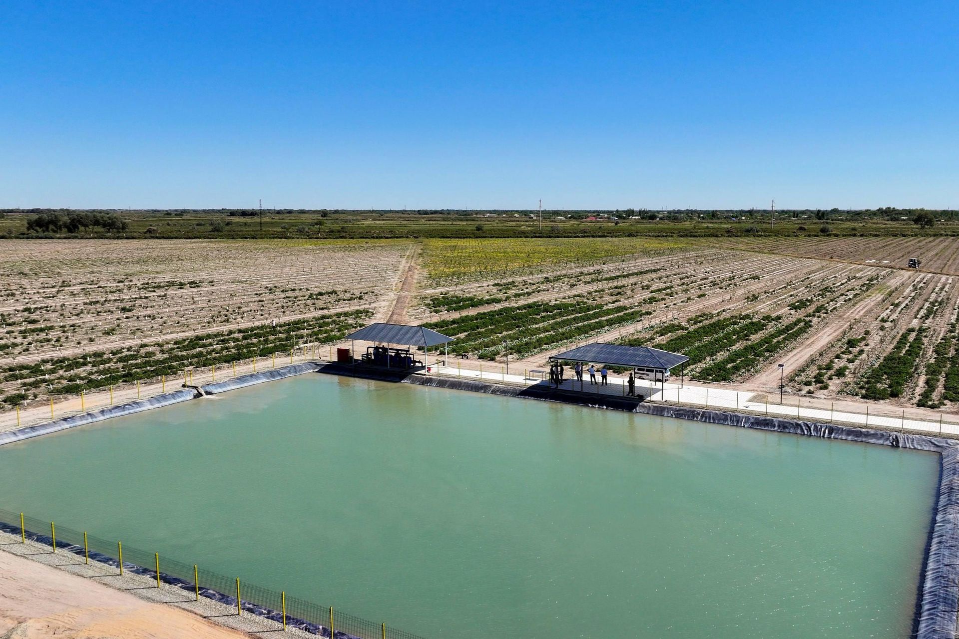 Шавкат Мирзиёев ознакомился с интенсивным садом предприятия ADM Agro в Каракалпакстане. - Sputnik Узбекистан, 1920, 18.09.2026