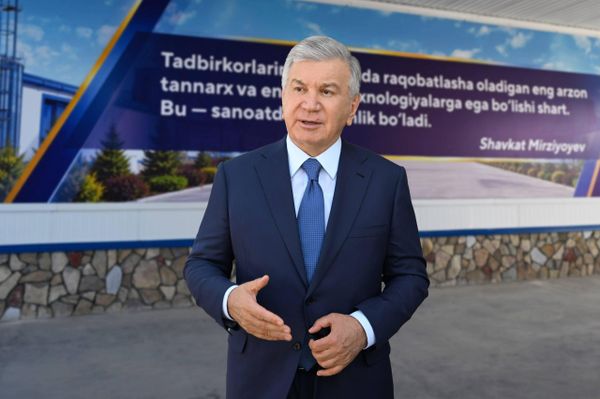 Шавкат Мирзиёев также ознакомился с деятельностью предприятия Кегейли барака наслли парранда. - Sputnik Ўзбекистон