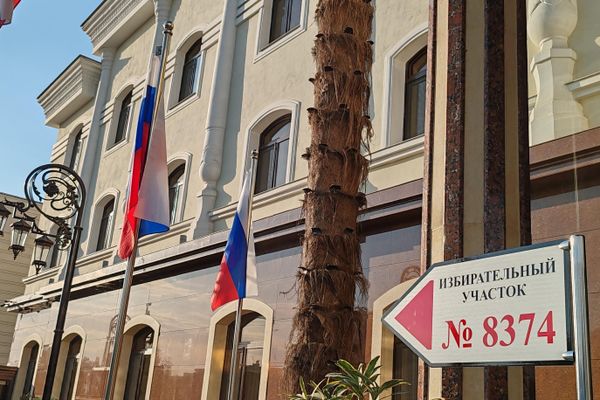 Россияне в Узбекистане активно голосуют на выборах в Госдуму РФ  - Sputnik Узбекистан
