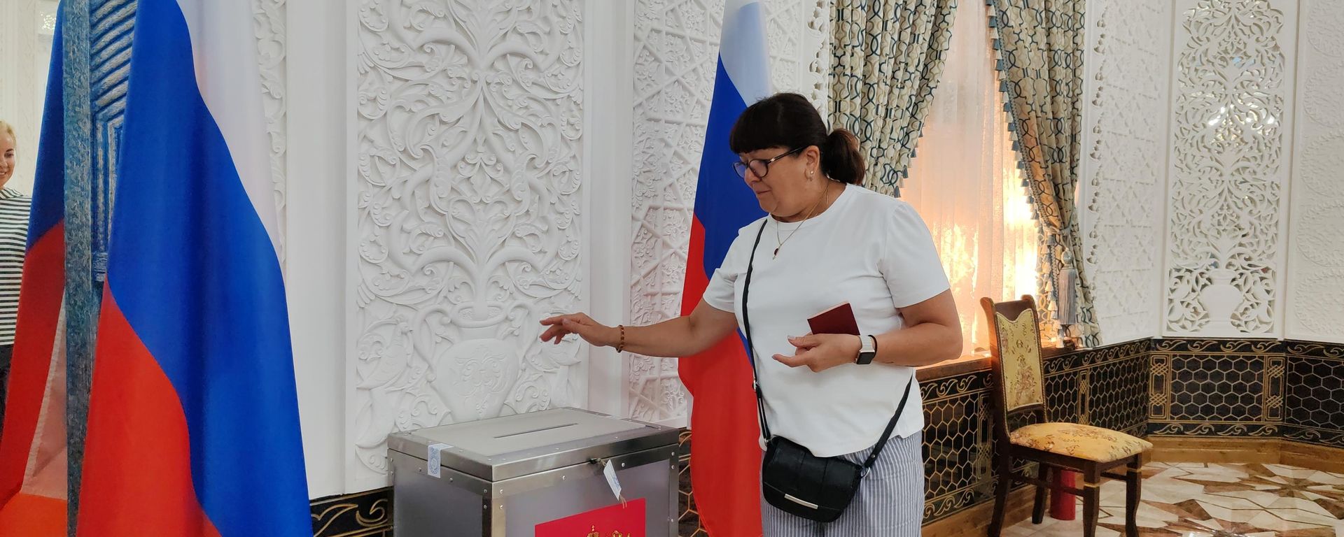 Ўзбекистондаги сайлов участкаларида Россия Давлат думаси сайлови ўтказилмоқда - Sputnik Ўзбекистон, 1920, 20.09.2026