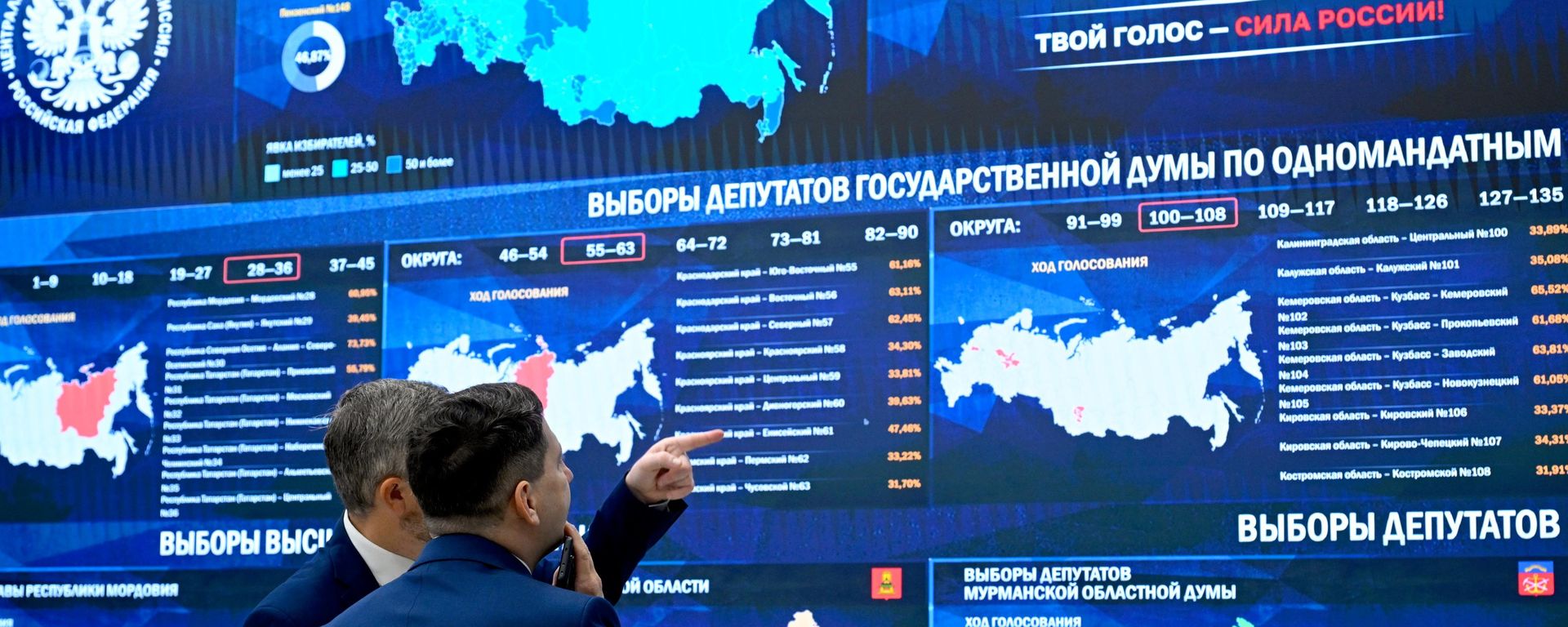 Работа Информационного центра ЦИК РФ - Sputnik Ўзбекистон, 1920, 21.09.2026