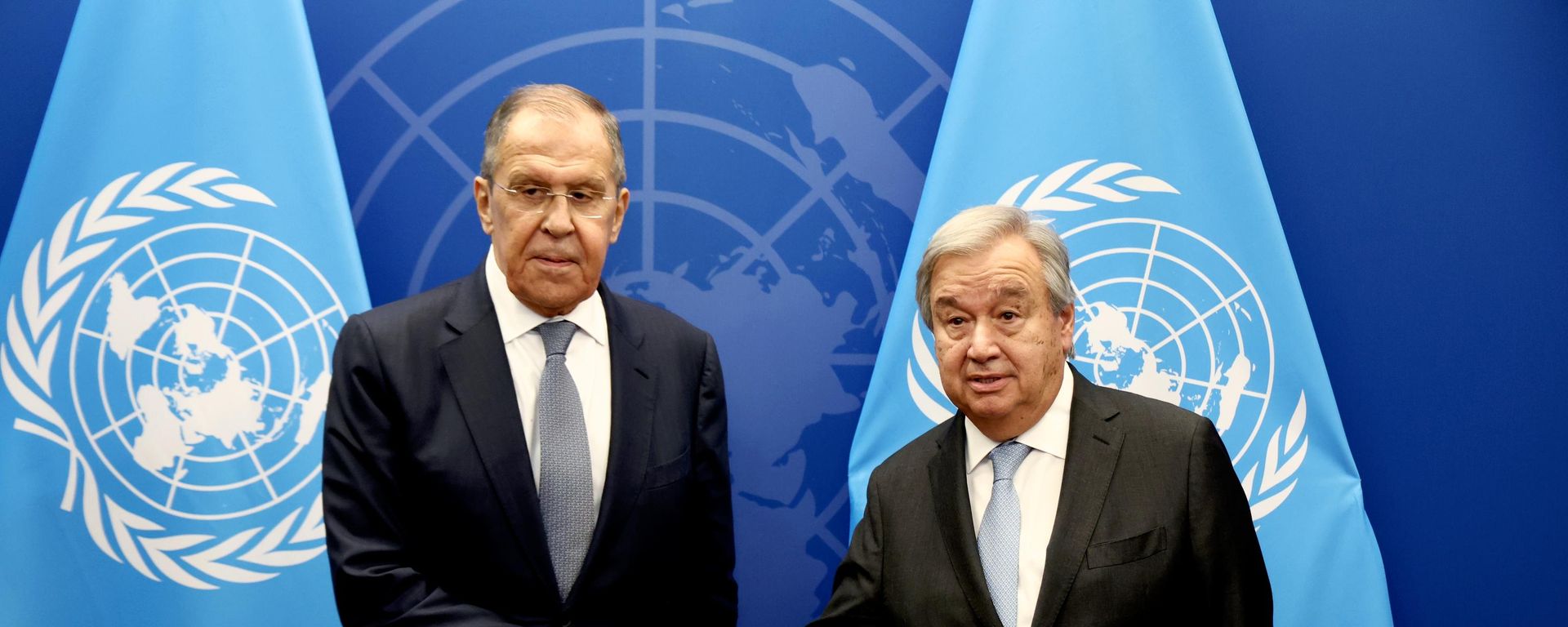 Sergey Lavrov Antoniu Guterrish  - Sputnik O‘zbekiston, 1920, 25.09.2026