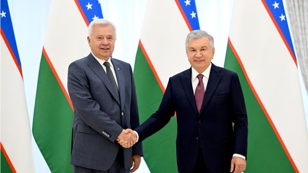 Президент Узбекистана Шавкат Мирзиёев принял основателя компании Лукойл Вагита Алекперова. - Sputnik Узбекистан